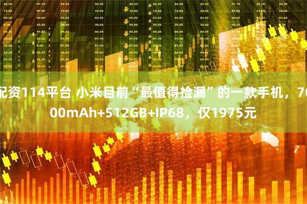 配资114平台 小米目前“最值得捡漏”的一款手机，7000mAh+512GB+IP68，仅1975元